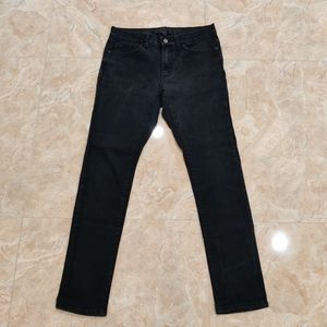 Washed Black Skinny Denim Jeans